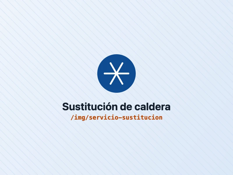 Sustitución de caldera de gas por aerotermia